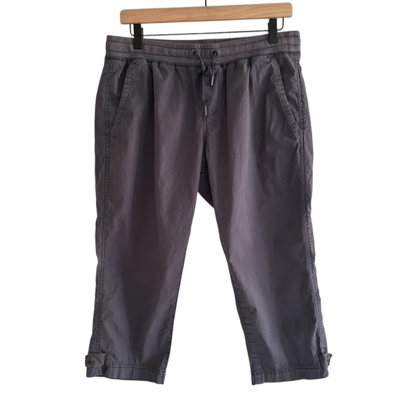 L.L. Bean Stretch Ripstop Pull-On Capri Pants Outdoors Hiking Medium Petite - Picture 2 of 16